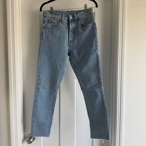 Levi's Blue 501 Skinny Jeans